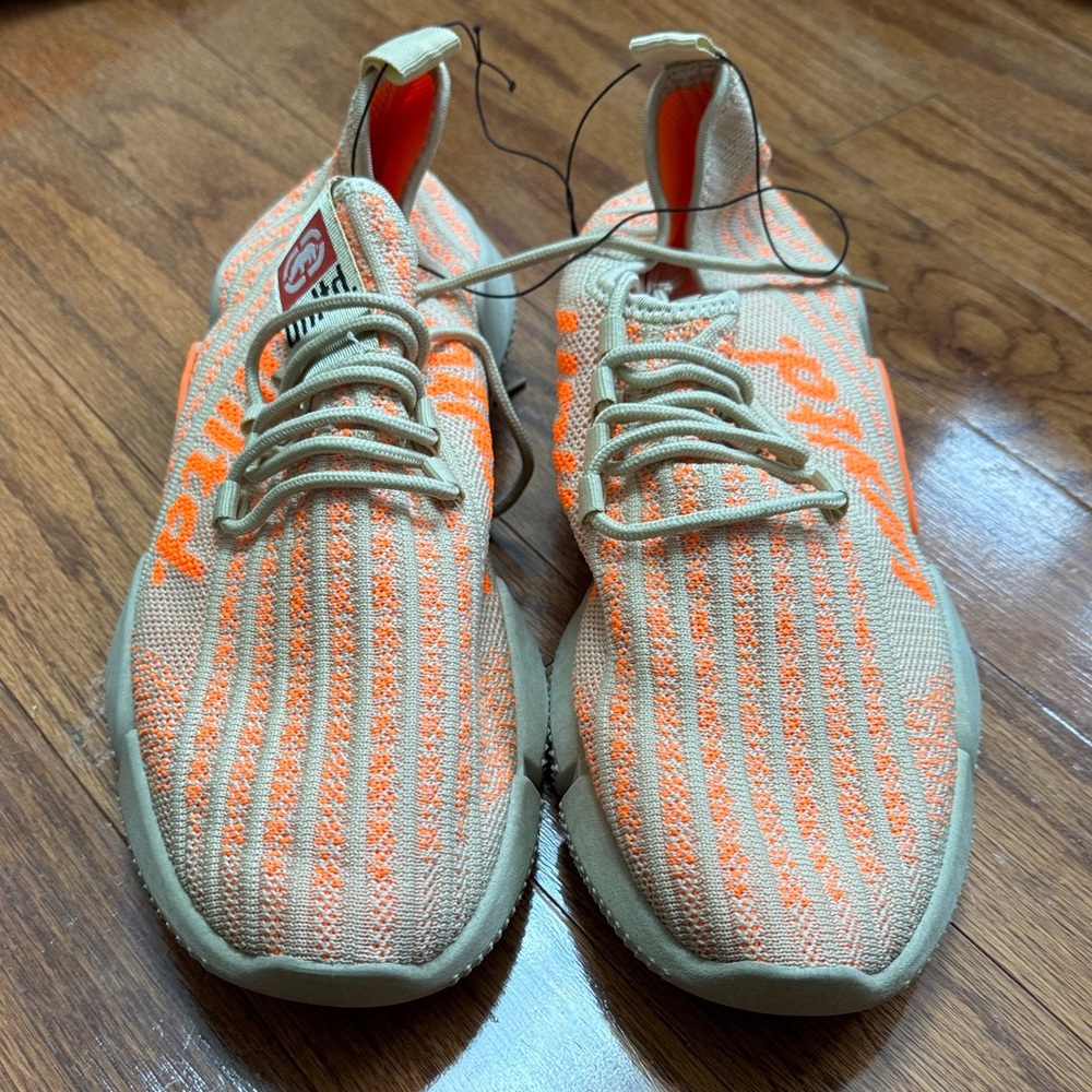 Marc Ecko Athletic Shoes in Orange and Cream